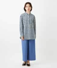 NHLEF84230 GIANNI LO GIUDICE(小さいサイズ)(メゾン ドゥ サンク) ストレッチセミワイドパンツ ライトブルー