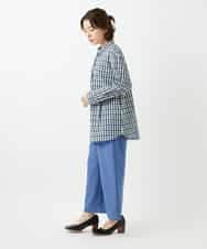 NHLEF84230 GIANNI LO GIUDICE(小さいサイズ)(メゾン ドゥ サンク) ストレッチセミワイドパンツ ライトブルー