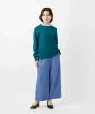 NHLEF84230 GIANNI LO GIUDICE(小さいサイズ)(メゾン ドゥ サンク) ストレッチセミワイドパンツ ライトブルー