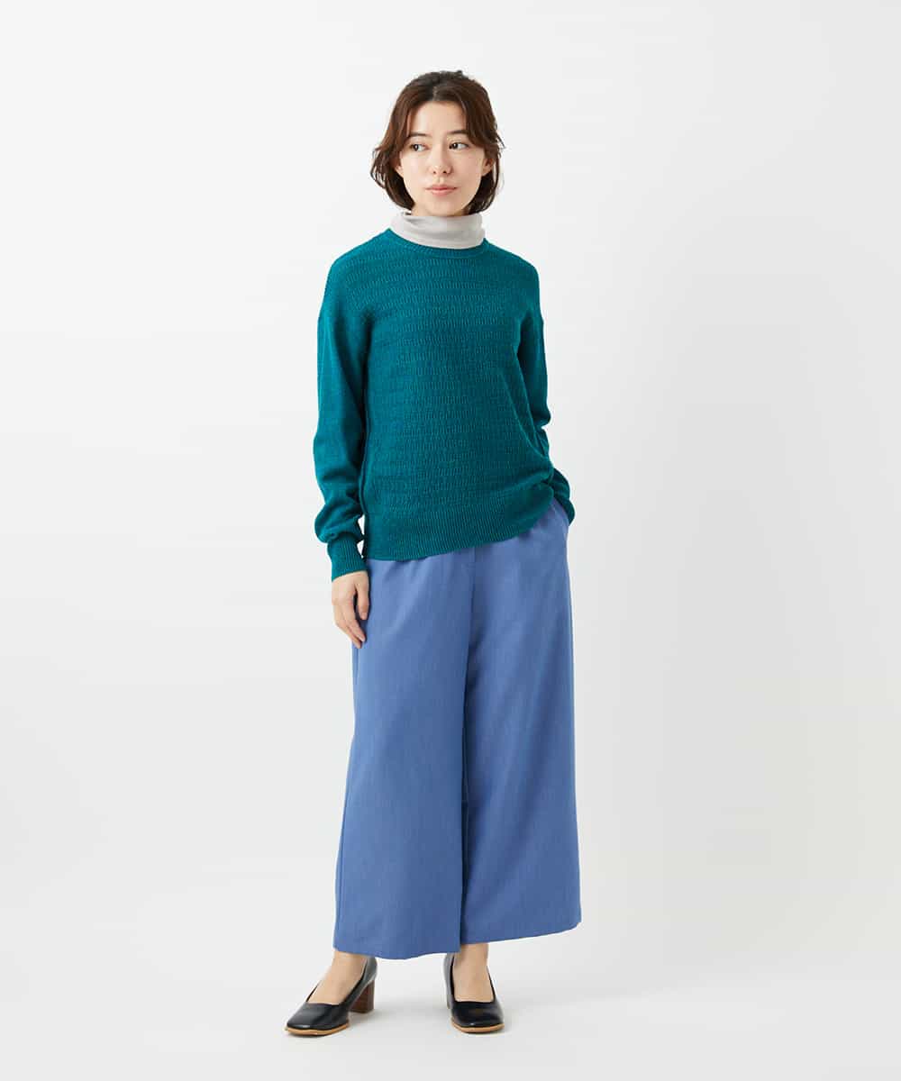 NHLEF84230 GIANNI LO GIUDICE(小さいサイズ)(メゾン ドゥ サンク) ストレッチセミワイドパンツ ライトブルー