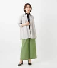 NHLEF84230 GIANNI LO GIUDICE(小さいサイズ)(メゾン ドゥ サンク) ストレッチセミワイドパンツ ライトブルー