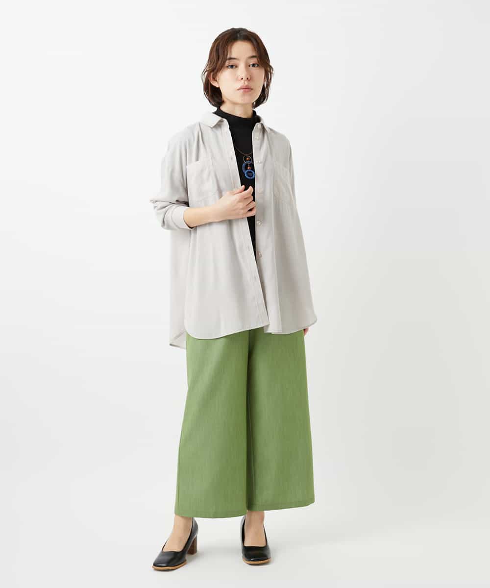 NHLEF84230 GIANNI LO GIUDICE(小さいサイズ)(メゾン ドゥ サンク) ストレッチセミワイドパンツ ライトブルー