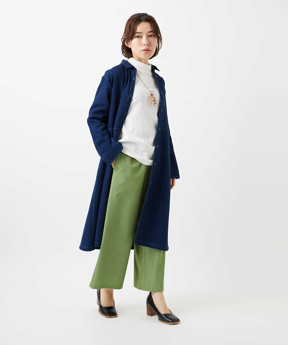 NHLEF84230 GIANNI LO GIUDICE(小さいサイズ)(メゾン ドゥ サンク) ストレッチセミワイドパンツ ライトブルー