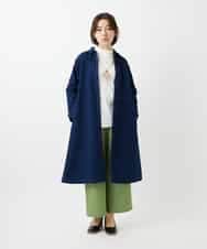 NHLEF84230 GIANNI LO GIUDICE(小さいサイズ)(メゾン ドゥ サンク) ストレッチセミワイドパンツ ライトブルー