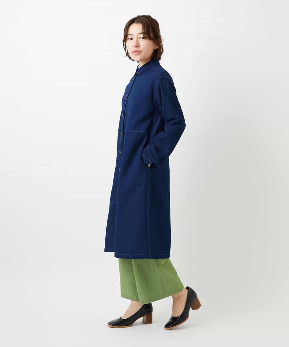 NHLEF84230 GIANNI LO GIUDICE(小さいサイズ)(メゾン ドゥ サンク) ストレッチセミワイドパンツ ライトブルー