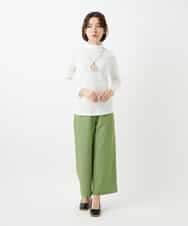 NHLEF84230 GIANNI LO GIUDICE(小さいサイズ)(メゾン ドゥ サンク) ストレッチセミワイドパンツ ライトブルー