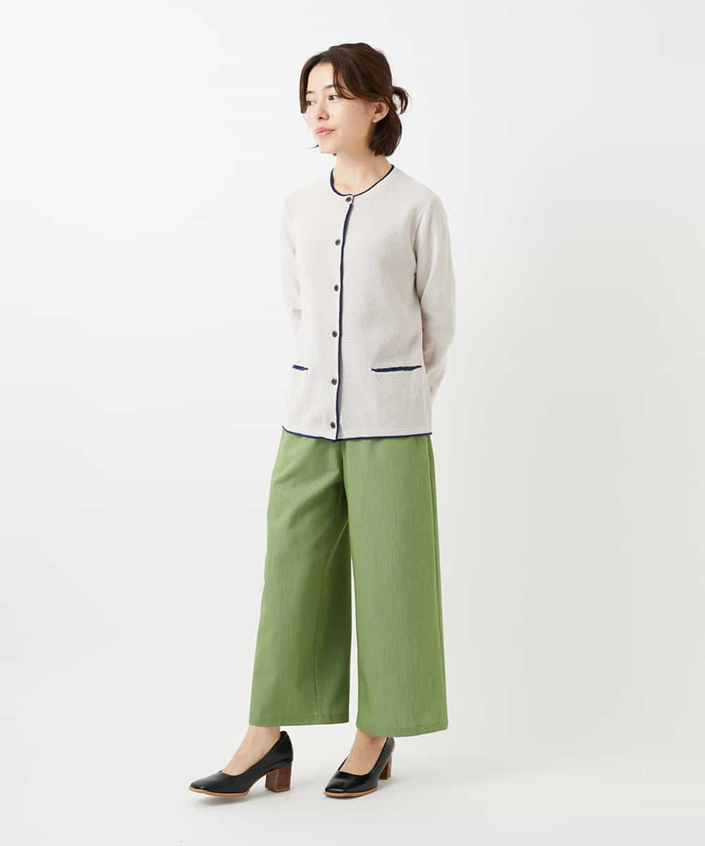 NHLEF84230 GIANNI LO GIUDICE(小さいサイズ)(メゾン ドゥ サンク) ストレッチセミワイドパンツ ライトブルー