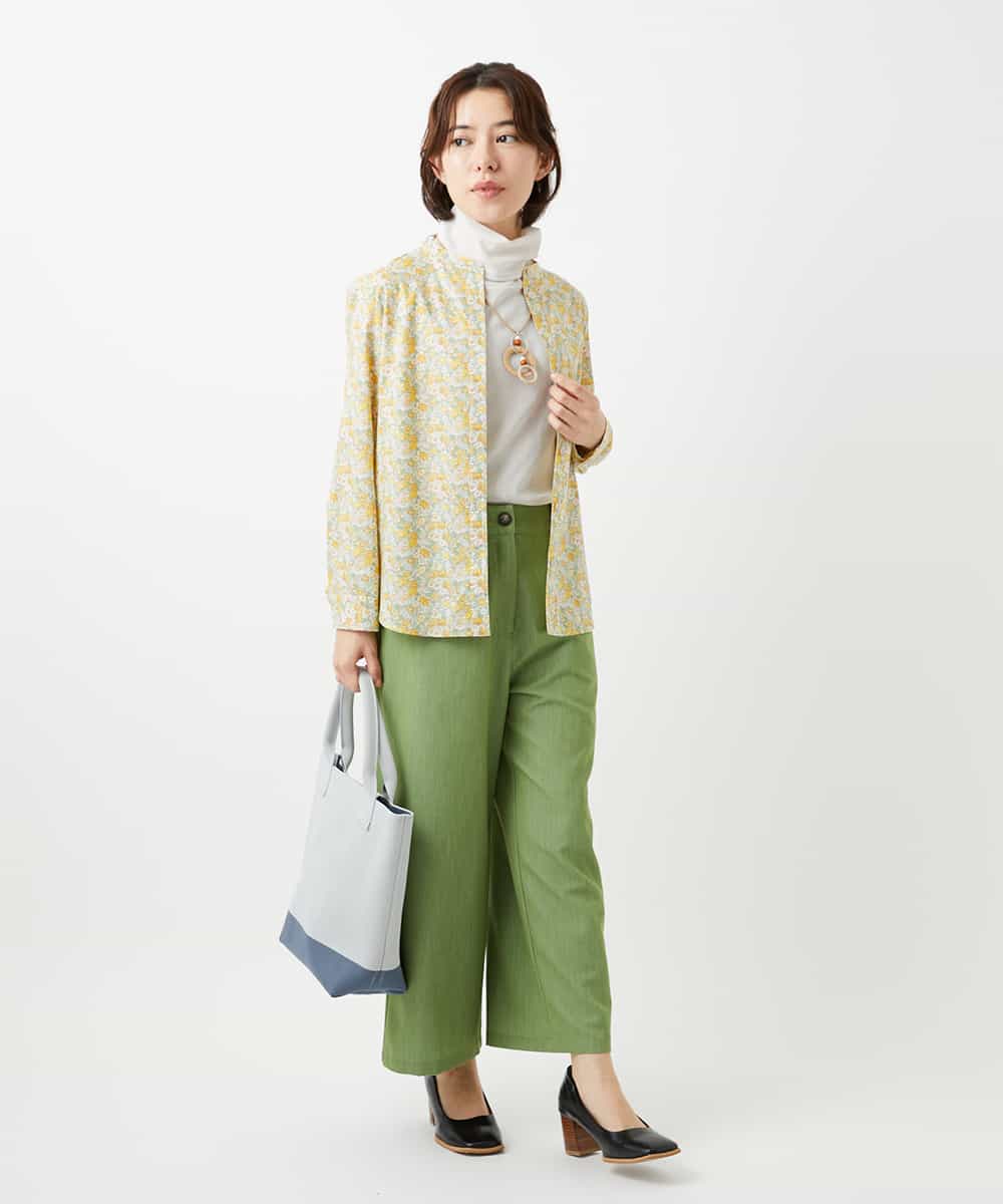 NHLEF84230 GIANNI LO GIUDICE(小さいサイズ)(メゾン ドゥ サンク) ストレッチセミワイドパンツ ライトブルー