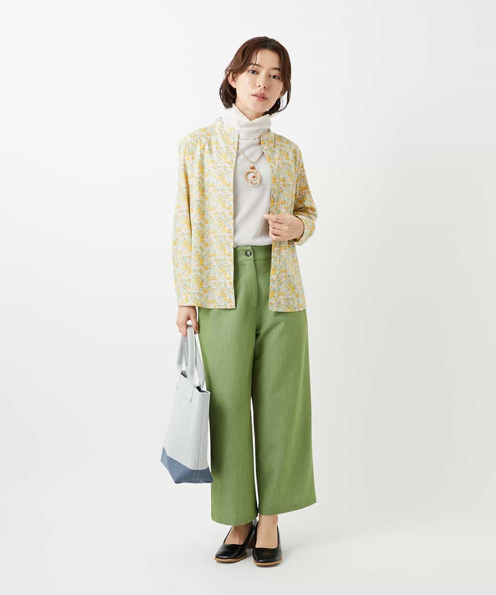 NHLEF84230 GIANNI LO GIUDICE(小さいサイズ)(メゾン ドゥ サンク) ストレッチセミワイドパンツ ライトブルー