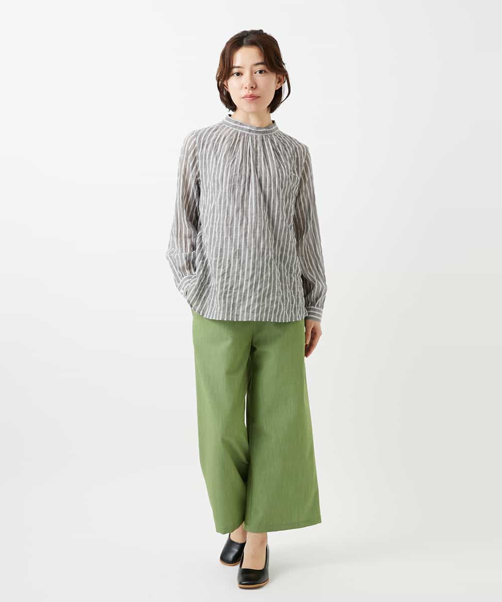 NHLEF84230 GIANNI LO GIUDICE(小さいサイズ)(メゾン ドゥ サンク) ストレッチセミワイドパンツ ライトブルー