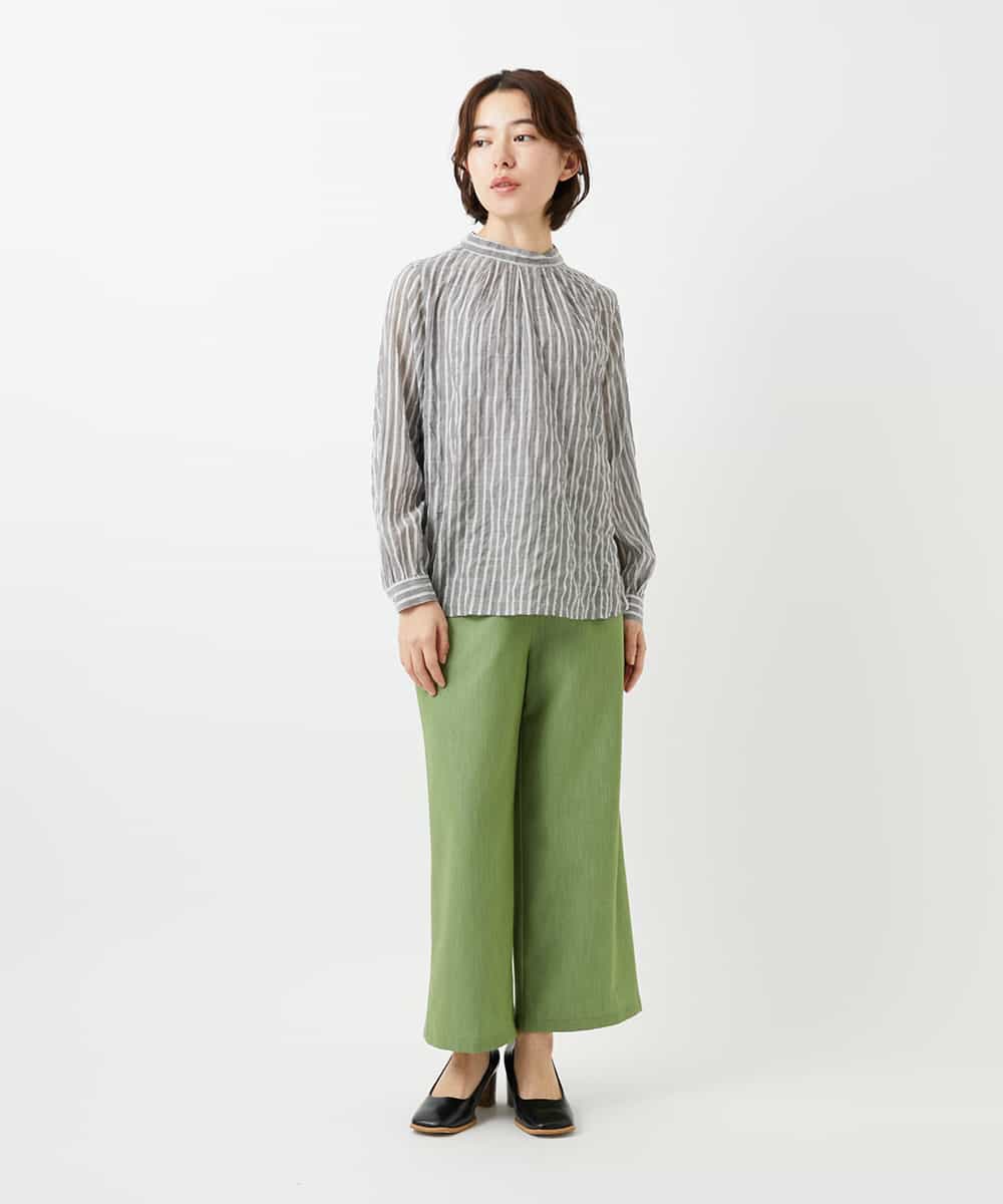 NHLEF84230 GIANNI LO GIUDICE(小さいサイズ)(メゾン ドゥ サンク) ストレッチセミワイドパンツ ライトブルー