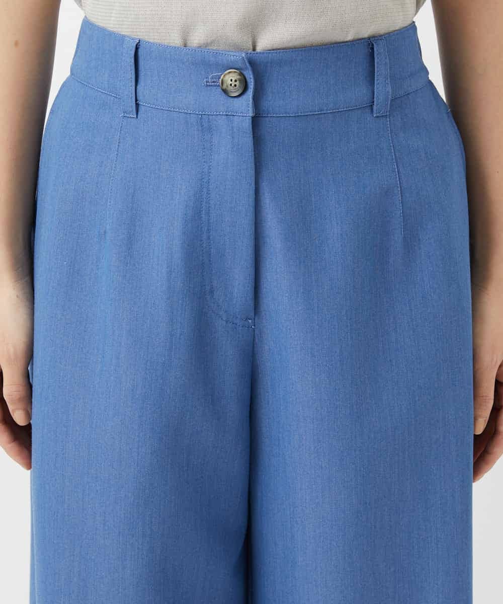 NHLEF84230 GIANNI LO GIUDICE(小さいサイズ)(メゾン ドゥ サンク) ストレッチセミワイドパンツ ライトブルー