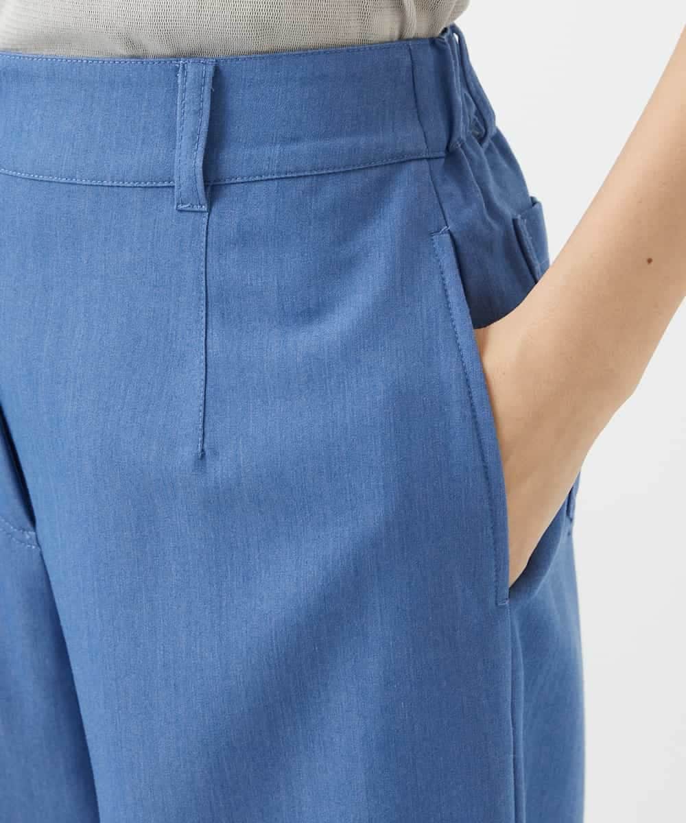 NHLEF84230 GIANNI LO GIUDICE(小さいサイズ)(メゾン ドゥ サンク) ストレッチセミワイドパンツ ライトブルー