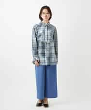 NHLEF84230 GIANNI LO GIUDICE(小さいサイズ)(メゾン ドゥ サンク) ストレッチセミワイドパンツ ライトブルー