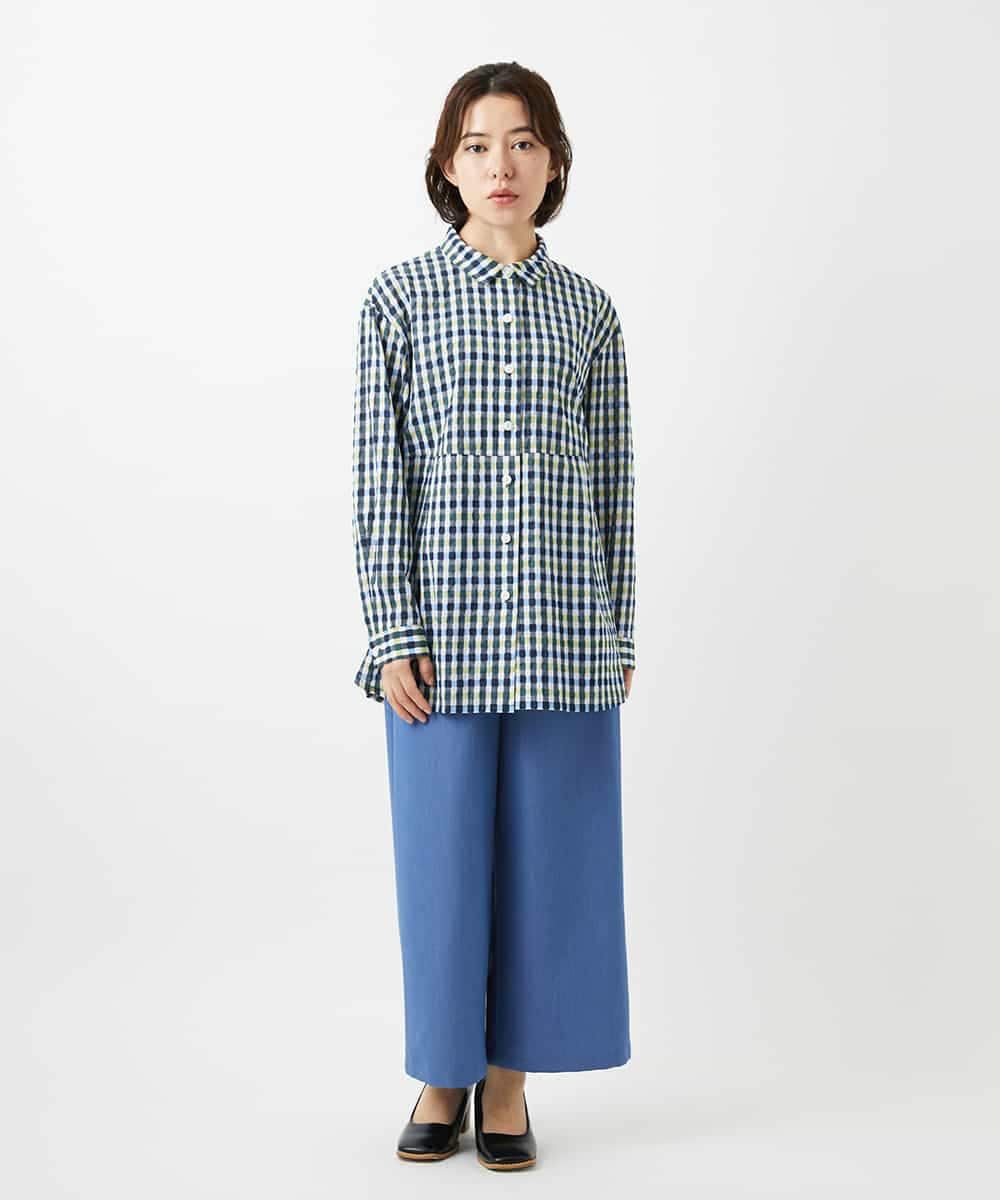 NHLEF84230 GIANNI LO GIUDICE(小さいサイズ)(メゾン ドゥ サンク) ストレッチセミワイドパンツ ライトブルー