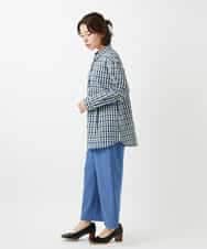 NHLEF84230 GIANNI LO GIUDICE(小さいサイズ)(メゾン ドゥ サンク) ストレッチセミワイドパンツ ライトブルー