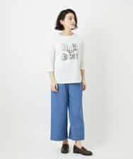 NHLEF84230 GIANNI LO GIUDICE(小さいサイズ)(メゾン ドゥ サンク) ストレッチセミワイドパンツ ライトブルー