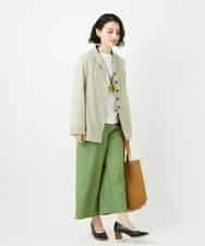 NHLEF84230 GIANNI LO GIUDICE(小さいサイズ)(メゾン ドゥ サンク) ストレッチセミワイドパンツ ライトブルー