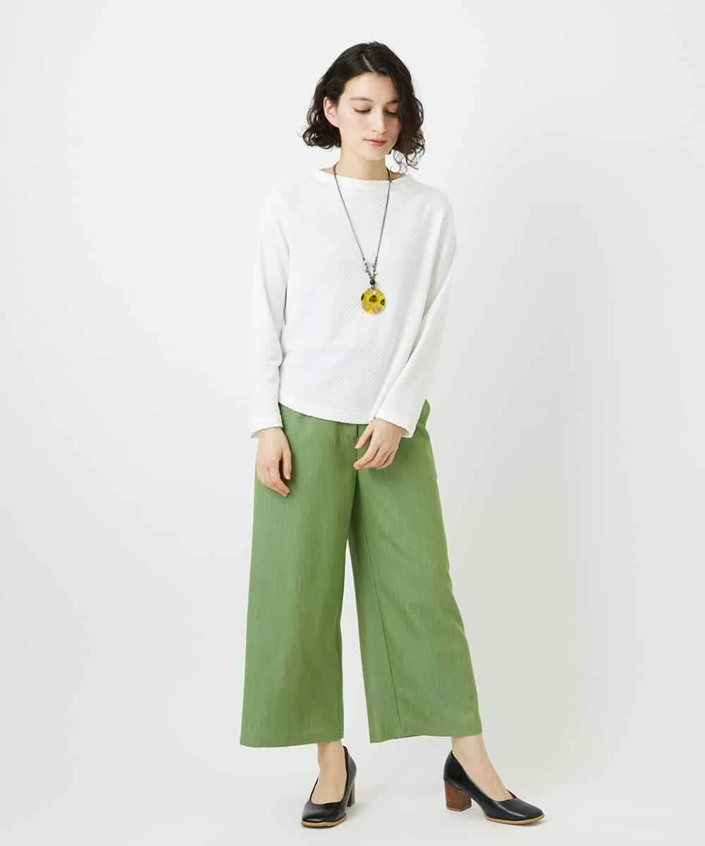 NHLEF84230 GIANNI LO GIUDICE(小さいサイズ)(メゾン ドゥ サンク) ストレッチセミワイドパンツ ライトブルー