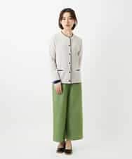 NHLEF84230 GIANNI LO GIUDICE(小さいサイズ)(メゾン ドゥ サンク) ストレッチセミワイドパンツ ライトブルー