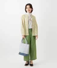 NHLEF84230 GIANNI LO GIUDICE(小さいサイズ)(メゾン ドゥ サンク) ストレッチセミワイドパンツ ライトブルー