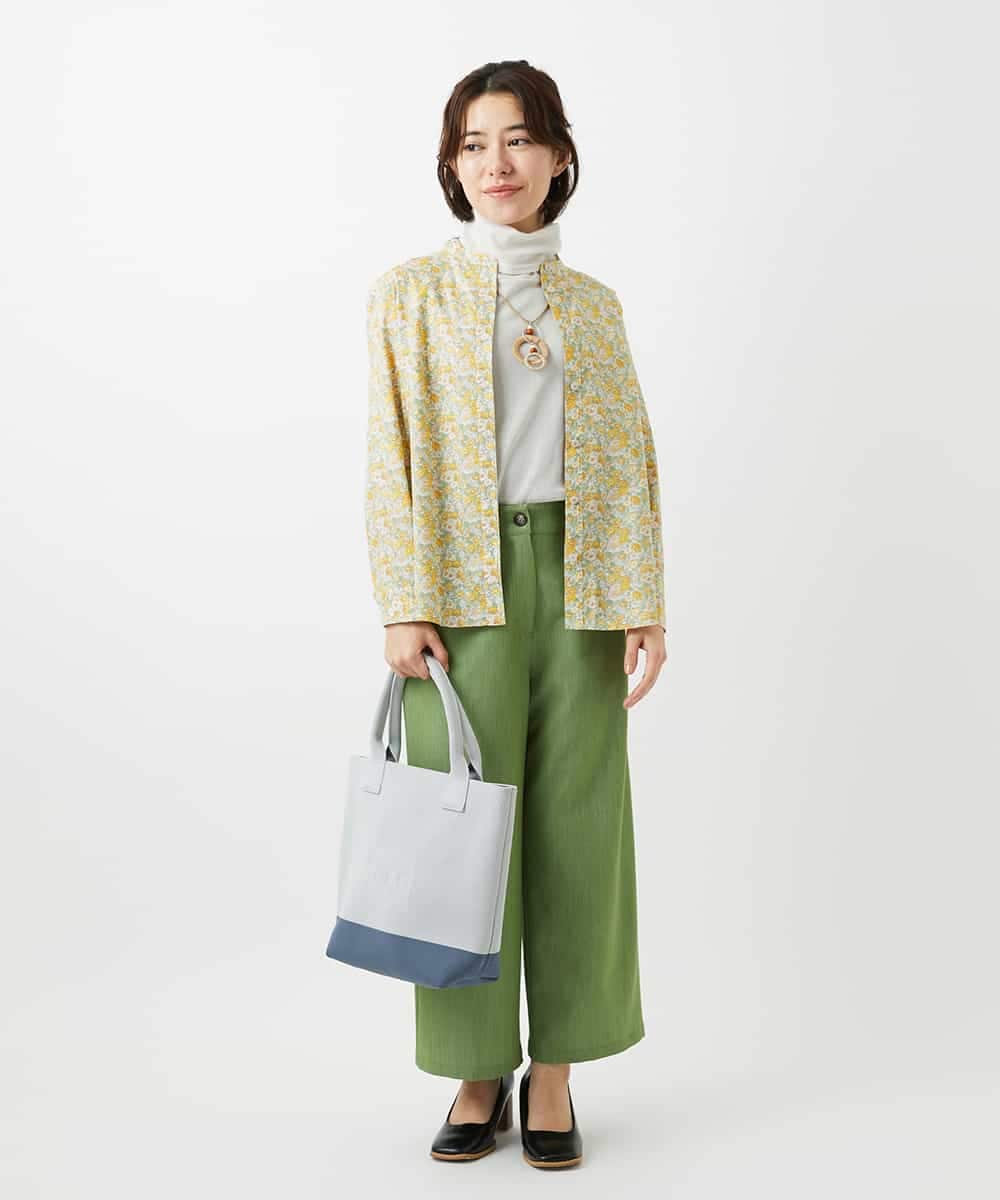 NHLEF84230 GIANNI LO GIUDICE(小さいサイズ)(メゾン ドゥ サンク) ストレッチセミワイドパンツ ライトブルー