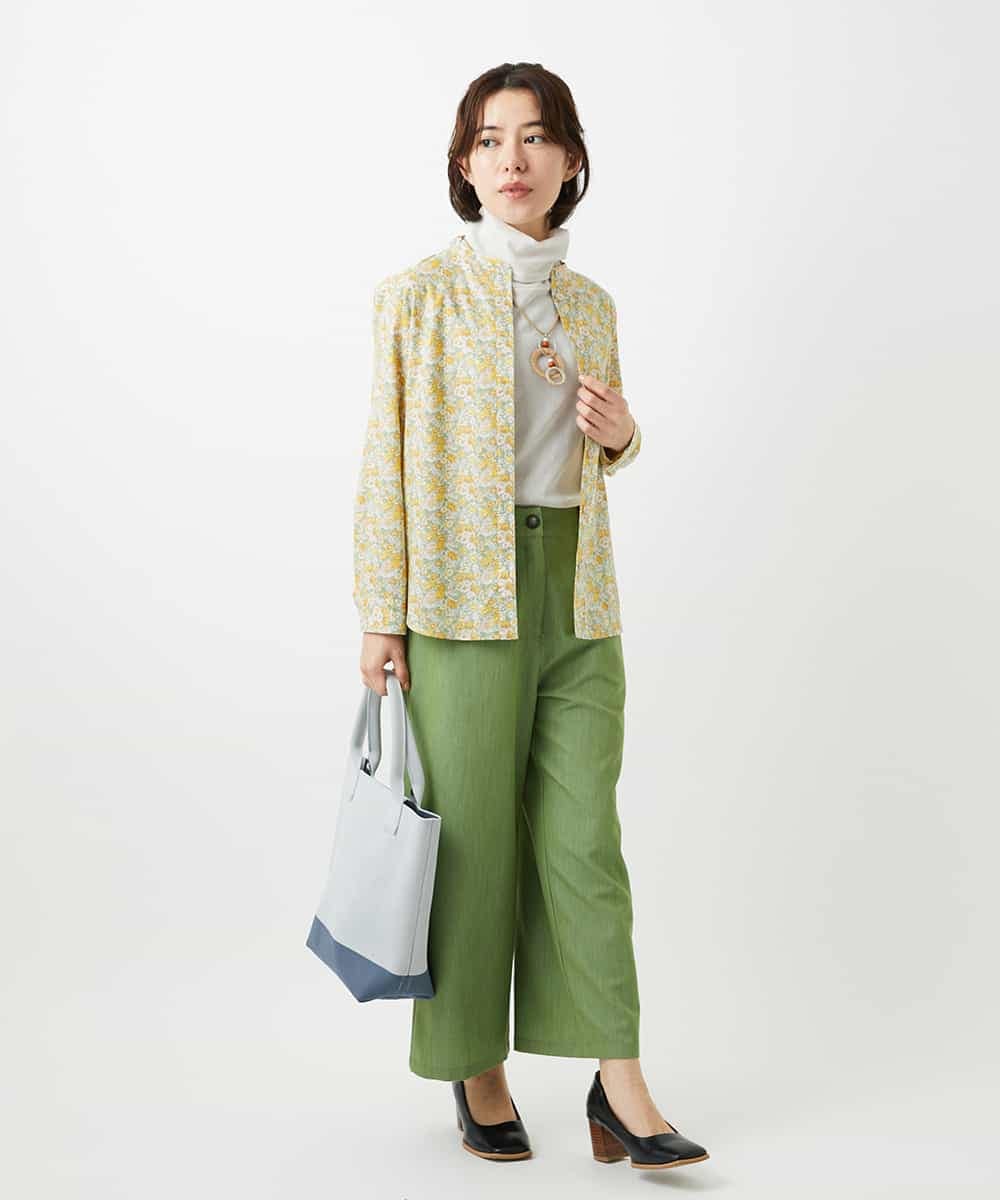 NHLEF84230 GIANNI LO GIUDICE(小さいサイズ)(メゾン ドゥ サンク) ストレッチセミワイドパンツ ライトブルー