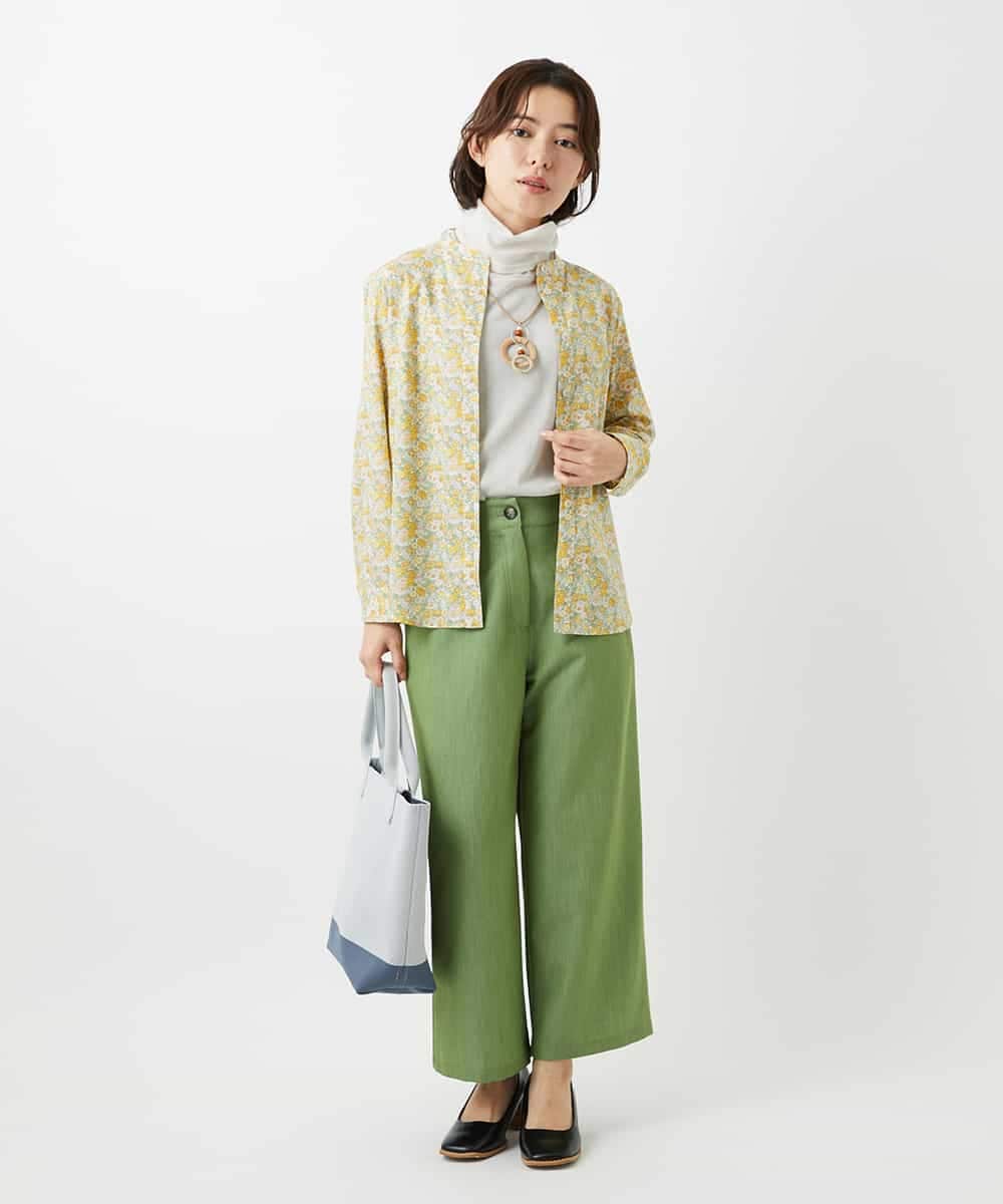 NHLEF84230 GIANNI LO GIUDICE(小さいサイズ)(メゾン ドゥ サンク) ストレッチセミワイドパンツ ライトブルー