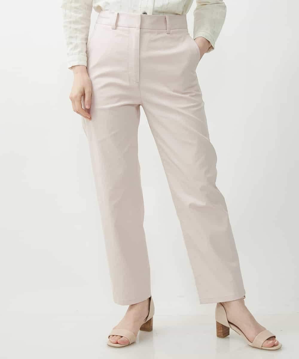 NHLEP13200 GIANNI LO GIUDICE(小さいサイズ)(メゾン ドゥ サンク) 【洗える】ヘリテージツイルストレートパンツ ピンク
