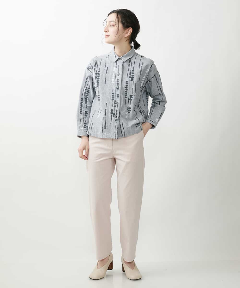 NHLEP13200 GIANNI LO GIUDICE(小さいサイズ)(メゾン ドゥ サンク) 【洗える】ヘリテージツイルストレートパンツ ピンク