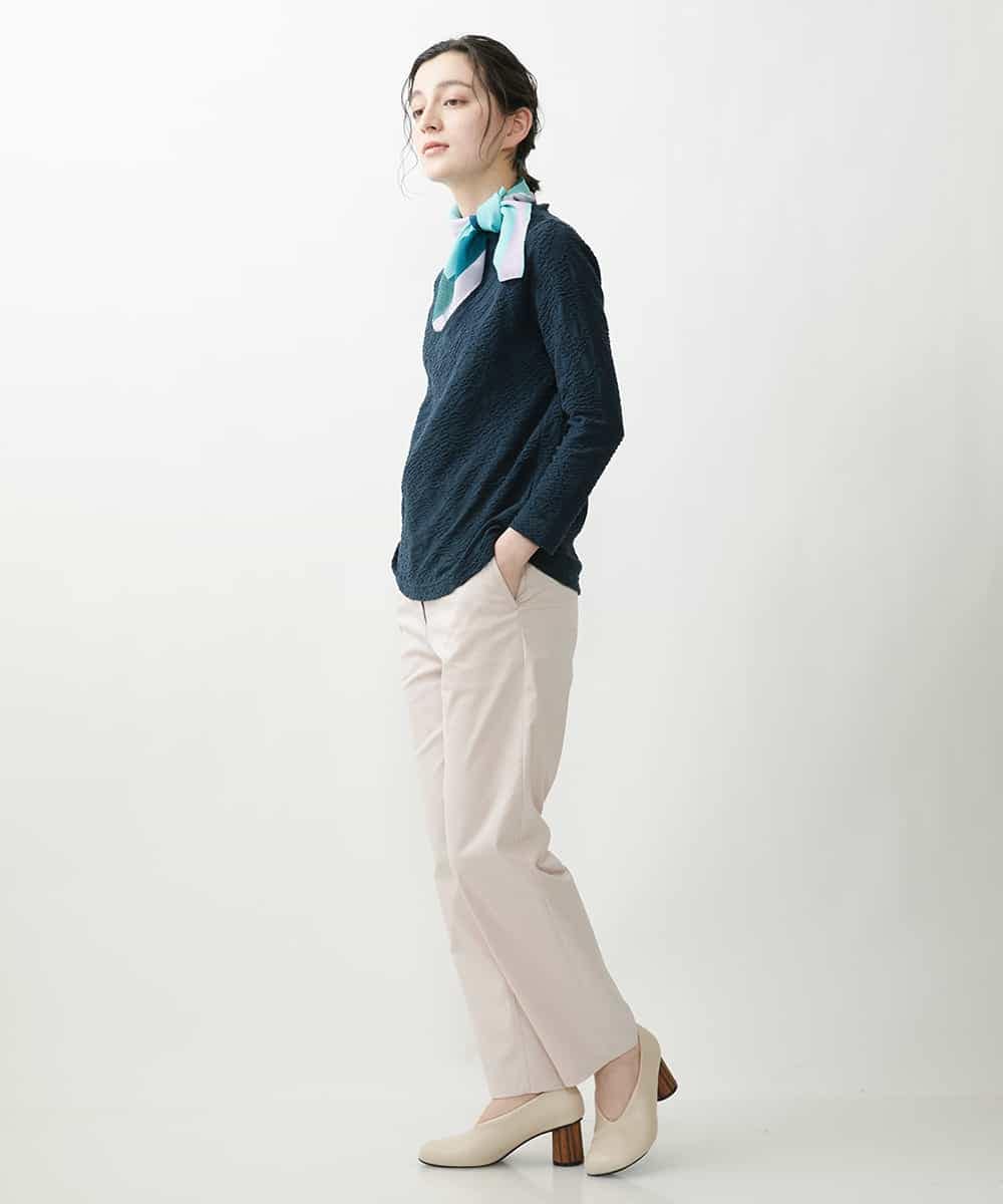 NHLEP13200 GIANNI LO GIUDICE(小さいサイズ)(メゾン ドゥ サンク) 【洗える】ヘリテージツイルストレートパンツ ピンク