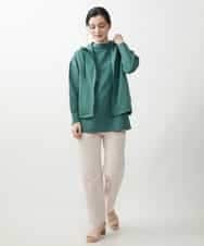 NHLEP13200 GIANNI LO GIUDICE(小さいサイズ)(メゾン ドゥ サンク) 【洗える】ヘリテージツイルストレートパンツ ピンク