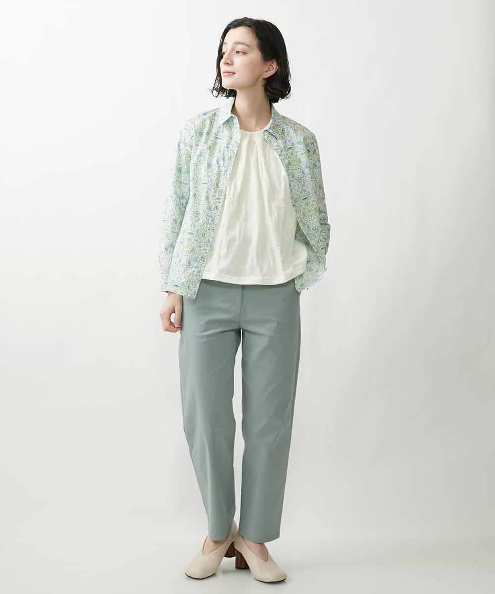 NHLEP13200 GIANNI LO GIUDICE(小さいサイズ)(メゾン ドゥ サンク) 【洗える】ヘリテージツイルストレートパンツ ピンク