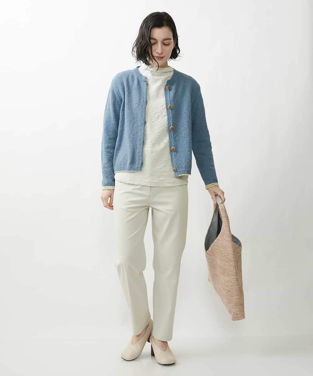 NHLEP13200 GIANNI LO GIUDICE(小さいサイズ)(メゾン ドゥ サンク) 【洗える】ヘリテージツイルストレートパンツ ピンク