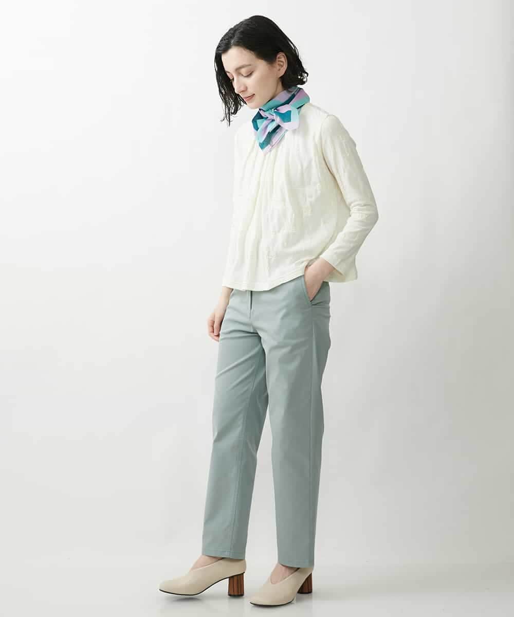 NHLEP13200 GIANNI LO GIUDICE(小さいサイズ)(メゾン ドゥ サンク) 【洗える】ヘリテージツイルストレートパンツ ピンク