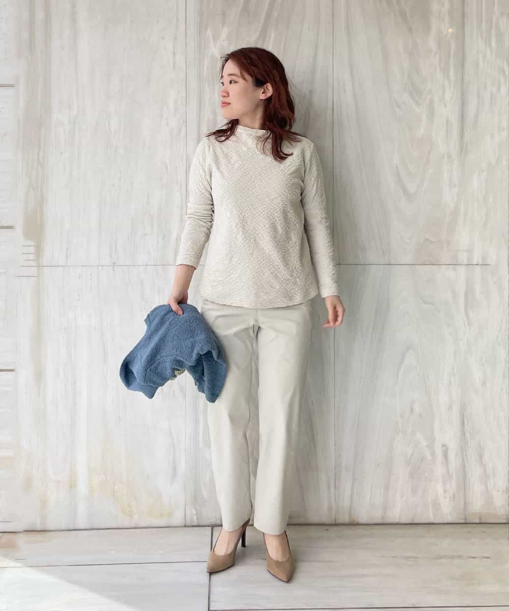 NHLEP13200 GIANNI LO GIUDICE(小さいサイズ)(メゾン ドゥ サンク) 【洗える】ヘリテージツイルストレートパンツ ピンク