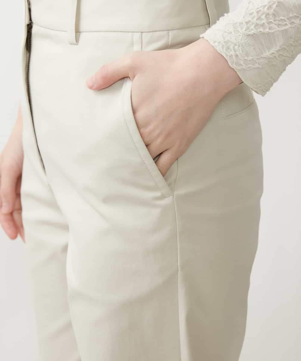 NHLEP13200 GIANNI LO GIUDICE(小さいサイズ)(メゾン ドゥ サンク) 【洗える】ヘリテージツイルストレートパンツ ピンク