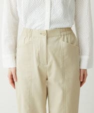 NHLET01230 GIANNI LO GIUDICE(小さいサイズ)(メゾン ドゥ サンク) [日本製/洗える]ストレッチテーパードパンツ ベージュ