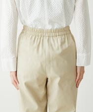 NHLET01230 GIANNI LO GIUDICE(小さいサイズ)(メゾン ドゥ サンク) [日本製/洗える]ストレッチテーパードパンツ ベージュ