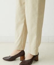 NHLET01230 GIANNI LO GIUDICE(小さいサイズ)(メゾン ドゥ サンク) [日本製/洗える]ストレッチテーパードパンツ ベージュ