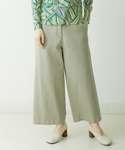 NHLET10240 GIANNI LO GIUDICE(小さいサイズ) コットンストレッチワイドパンツ