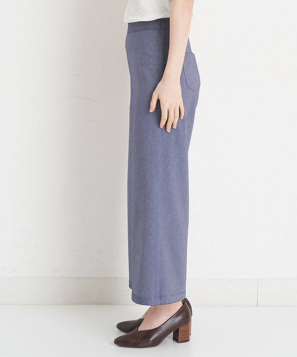 NHLET21230 GIANNI LO GIUDICE(小さいサイズ)(メゾン ドゥ サンク) [リバーシブル]デニム柄転写プリントパンツ ネイビー