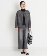 NHLET21230 GIANNI LO GIUDICE(小さいサイズ)(メゾン ドゥ サンク) [リバーシブル]デニム柄転写プリントパンツ ネイビー