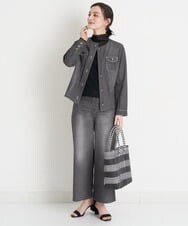 NHLET21230 GIANNI LO GIUDICE(小さいサイズ)(メゾン ドゥ サンク) [リバーシブル]デニム柄転写プリントパンツ ネイビー