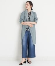 NHLET21230 GIANNI LO GIUDICE(小さいサイズ)(メゾン ドゥ サンク) [リバーシブル]デニム柄転写プリントパンツ ネイビー