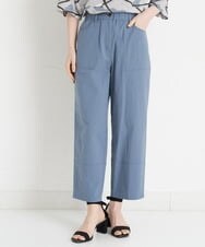NHLET22210 GIANNI LO GIUDICE(小さいサイズ)(メゾン ドゥ サンク) コットンサッカーストレッチベイカーパンツ ブルー