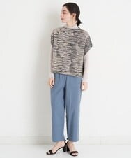 NHLET22210 GIANNI LO GIUDICE(小さいサイズ)(メゾン ドゥ サンク) コットンサッカーストレッチベイカーパンツ ブラウングレー