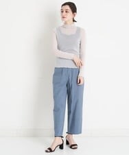 NHLET22210 GIANNI LO GIUDICE(小さいサイズ)(メゾン ドゥ サンク) コットンサッカーストレッチベイカーパンツ ブラウングレー
