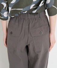 NHLET22210 GIANNI LO GIUDICE(小さいサイズ)(メゾン ドゥ サンク) コットンサッカーストレッチベイカーパンツ ブラウングレー