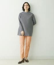 NHLEU80170 GIANNI LO GIUDICE(小さいサイズ)(メゾン ドゥ サンク) ハイテンションストレッチカラーパンツ グリーン